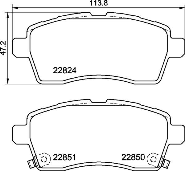 Placute de frana - BREMBO
