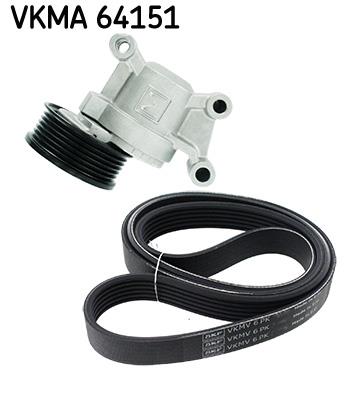 Set curea trapezoidale cu nervuri - SKF