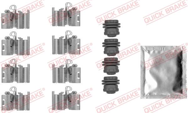 Set de accesorii plăcuțe de frână - QUICK BRAKE