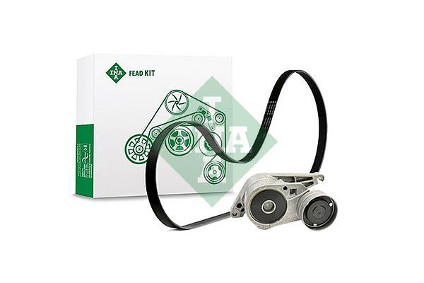 Set curea trapezoidale cu nervuri - INA