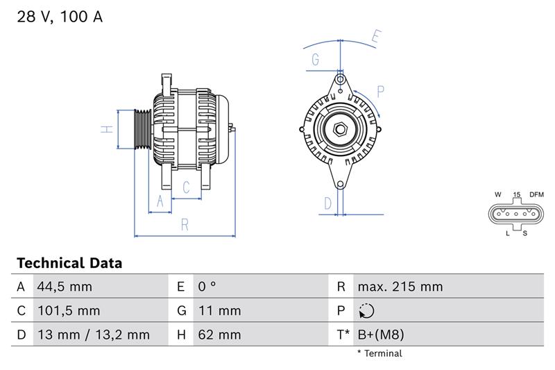 Alternator - BOSCH