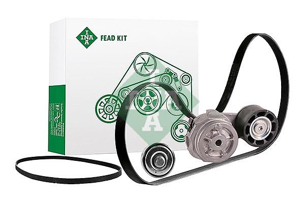 Set curea trapezoidale cu nervuri - INA