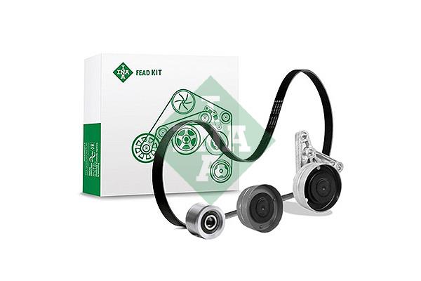 Set curea trapezoidale cu nervuri - INA