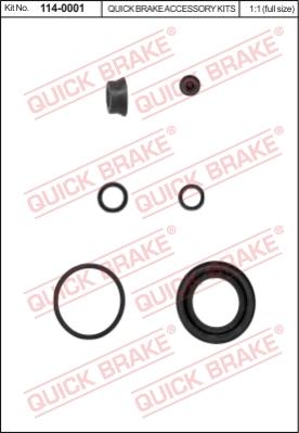Kit de reparare etrier de frână - QUICK BRAKE