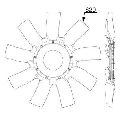 Roata ventilatorului - MAHLE