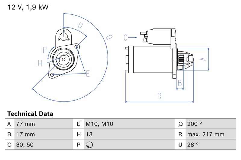 Starter - BOSCH