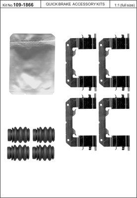 Set de accesorii plăcuțe de frână - QUICK BRAKE
