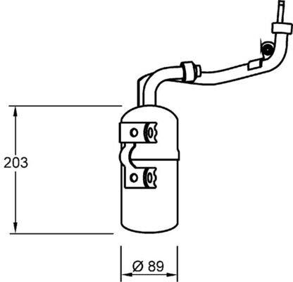 Filtru uscator - MAHLE