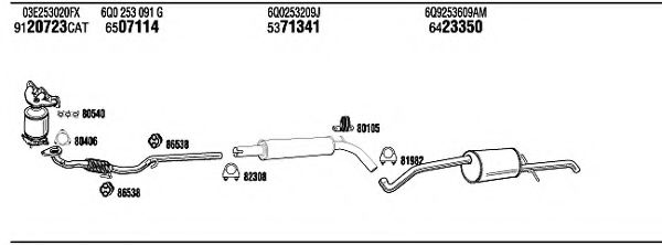 BOSCH Brake Pad Set, disc brake 10938982 - BOSCH