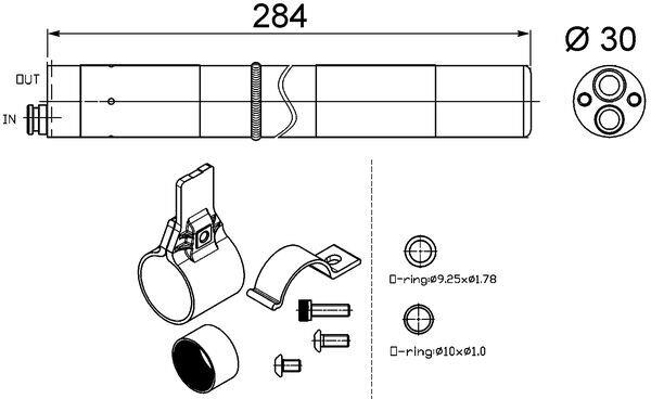Filtru uscator - MAHLE