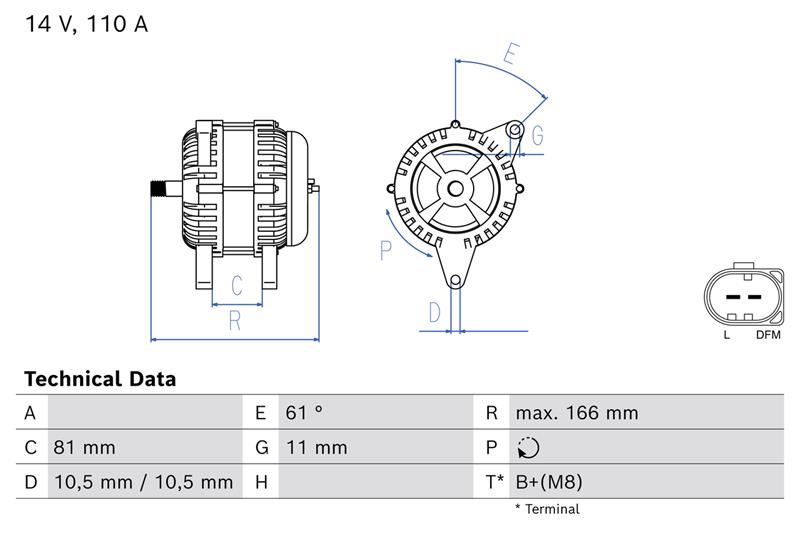 Alternator - BOSCH