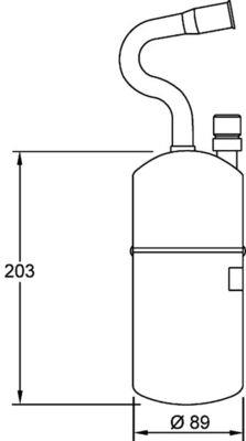 Filtru uscator - MAHLE