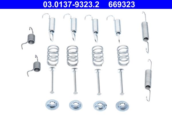 Set de accesorii saboți de frână - ATE