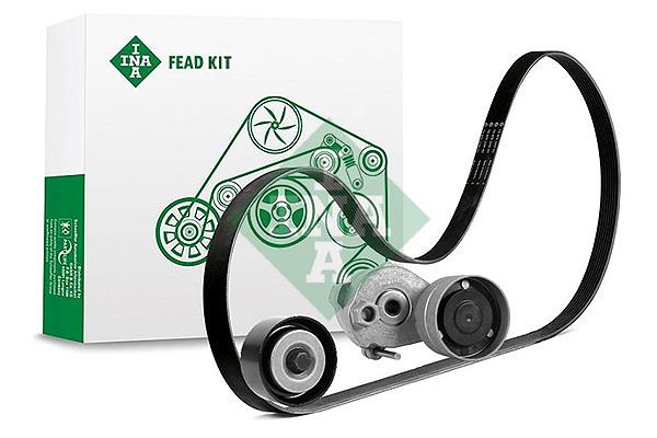 Set curea trapezoidale cu nervuri - INA