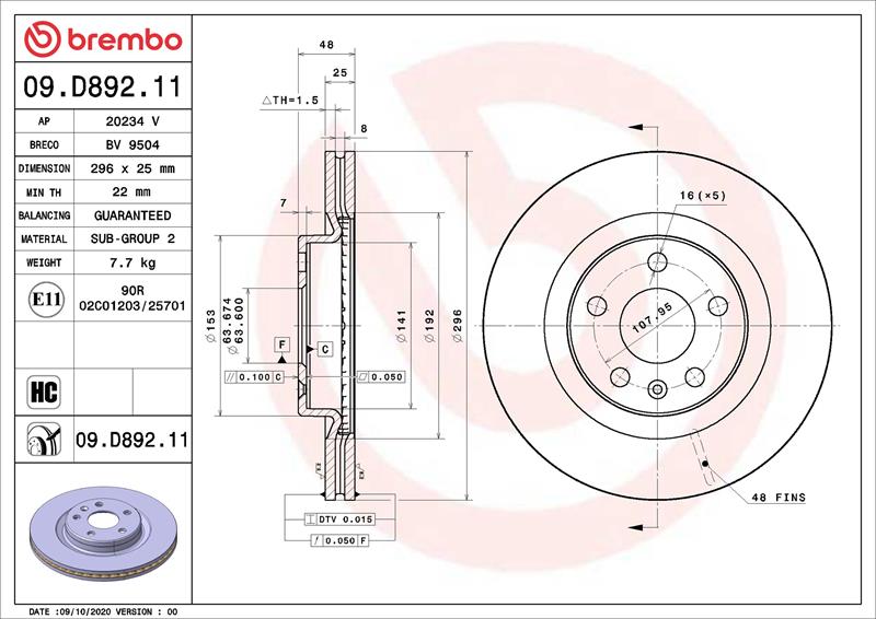 Disc de frana - BREMBO