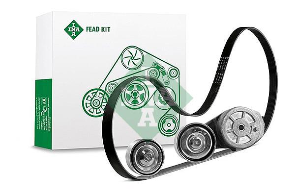 Set curea trapezoidale cu nervuri - INA