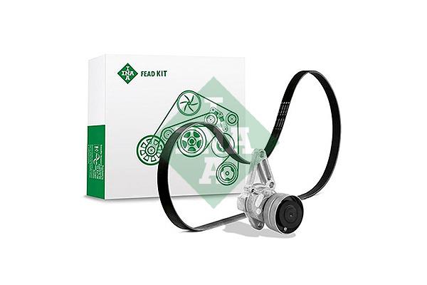 Set curea trapezoidale cu nervuri - INA