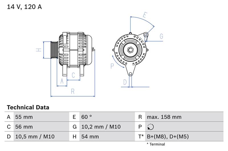 Alternator - BOSCH