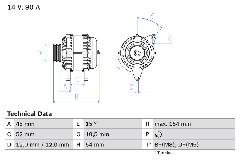 Alternator - BOSCH