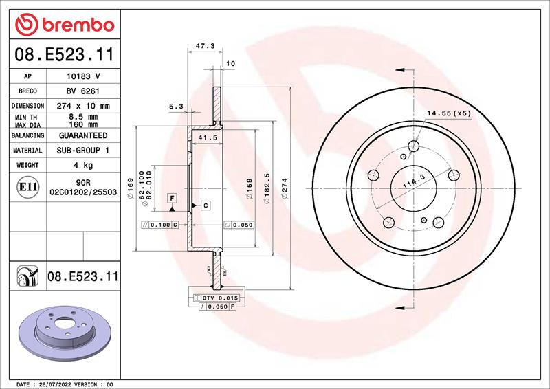 Disc de frana - BREMBO