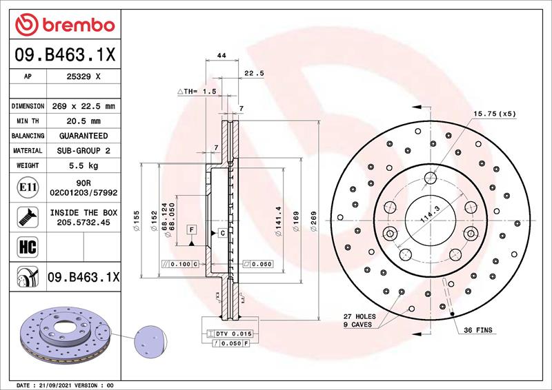 Disc de frana - BREMBO