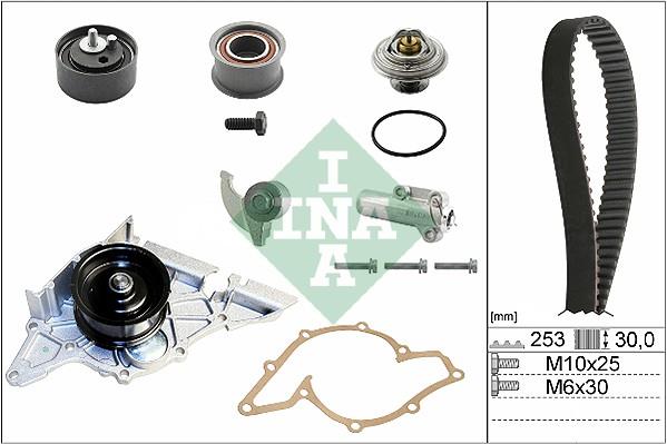 Set curea distributie cu pompa de apa - INA