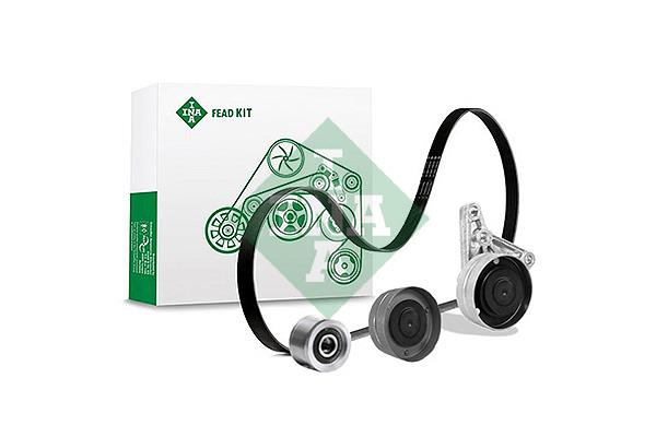 Set curea trapezoidale cu nervuri - INA