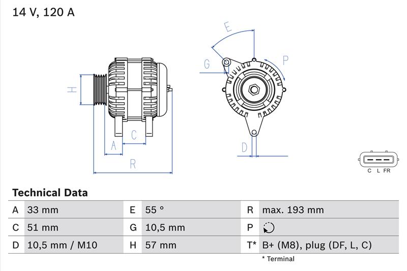 Alternator - BOSCH