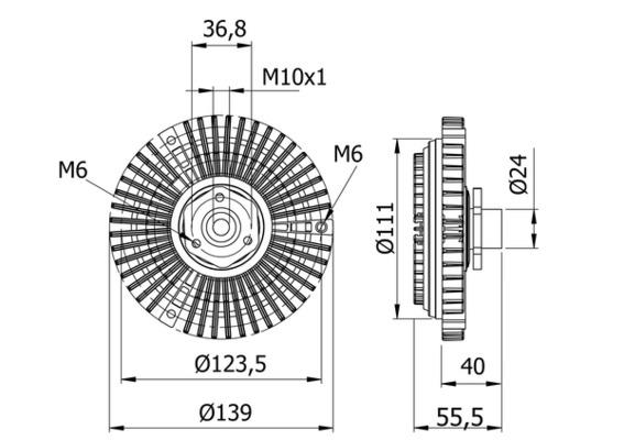 Ambreiaj ventilator - MAHLE