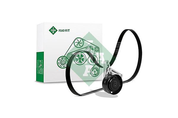 Set curea trapezoidale cu nervuri - INA