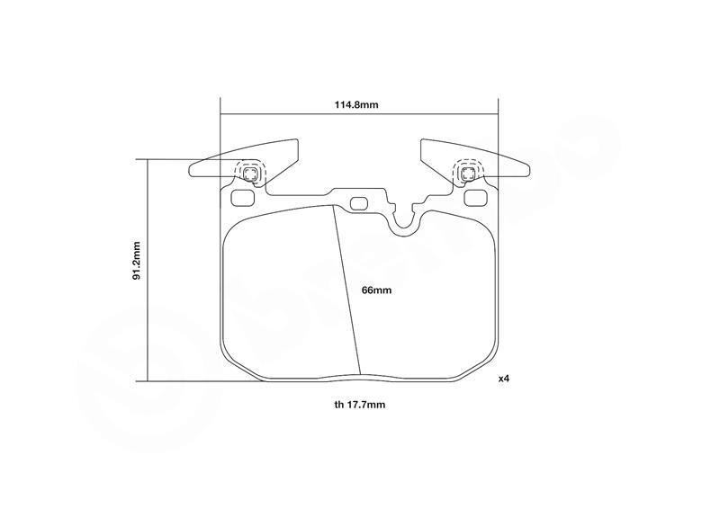 Placute de frana - BREMBO