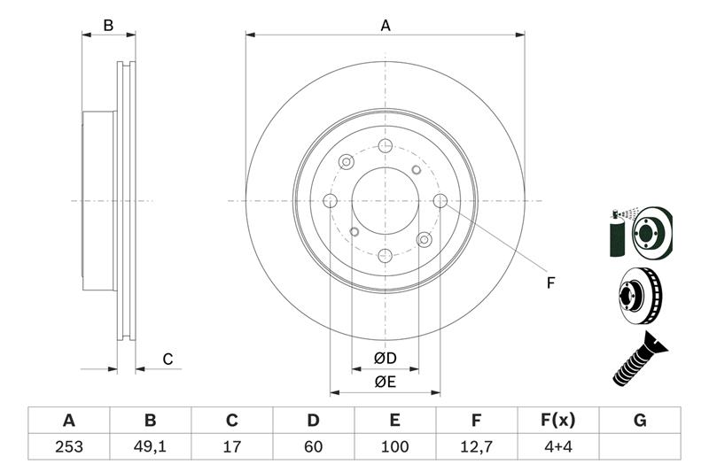 Disc de frana - BOSCH