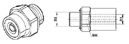 Conector pentru aer comprimat - WABCO