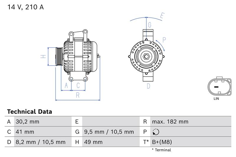 Alternator - BOSCH