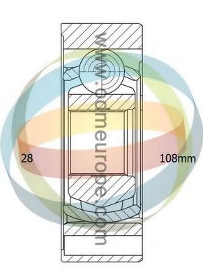 KAMOKA Deflection/Guide Pulley, V-ribbed b 12631234 - KAMOKA
