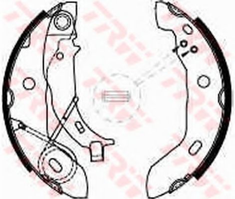 TRW Brake Shoe Set 10700829 - TRW