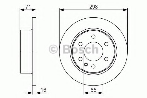 BOSCH Brake Disc 10937742 - BOSCH