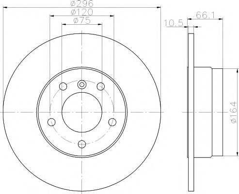 TEXTAR Brake Disc 12167758 - TEXTAR