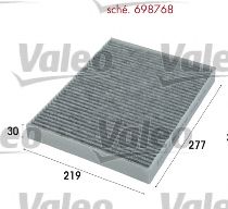 VALEO Filter, cabin air 10144721 - VALEO