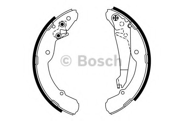 BOSCH Brake Shoe Set 10106856 - BOSCH