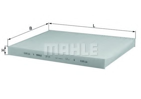 MAHLE Filter, interior air 3204061 - MAHLE