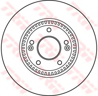TRW Brake Disc 10704591 - TRW
