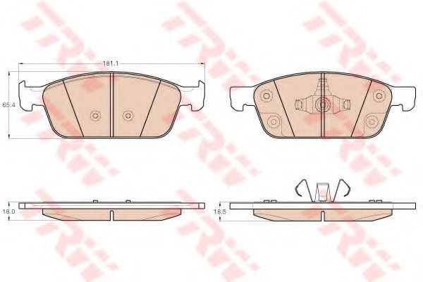 TRW Brake Pad Set, disc brake 11110581 - TRW