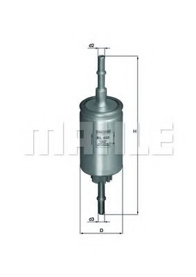 MAHLE Fuel filter 11663660 - MAHLE