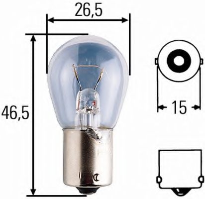 HELLA Bulb, stop light 10294735 - HELLA