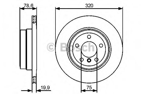 BOSCH Brake Disc 10323641 - BOSCH