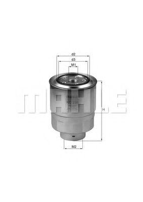 MAHLE Fuel filter 11663552 - MAHLE