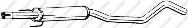 BOSAL Middle Silencer 11417774 - BOSAL