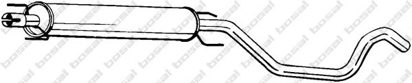 BOSAL Middle Silencer 11652953 - BOSAL