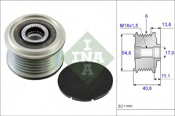 INA Alternator Freewheel Clutch 11679869 - INA